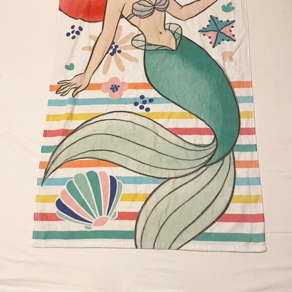 Disney The Little Mermaid Beach Towel Ariel 56 x 30 Inch - Picture 2 of 16